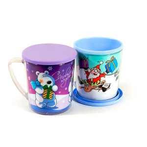 Купить Термокружка "С Новым годом!" с крышкой от производителя Материя Пластика