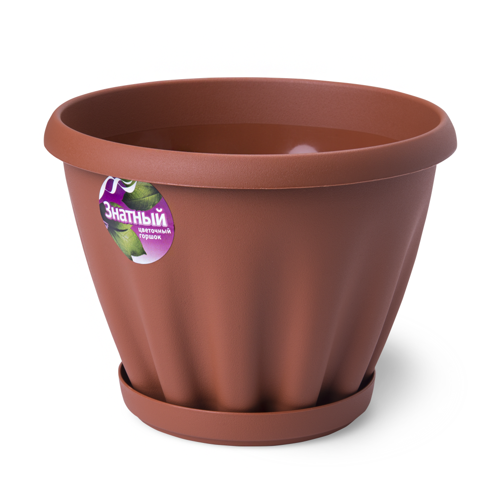 Купить Горшок цветочный «Знатный» от производителя Материя Пластика