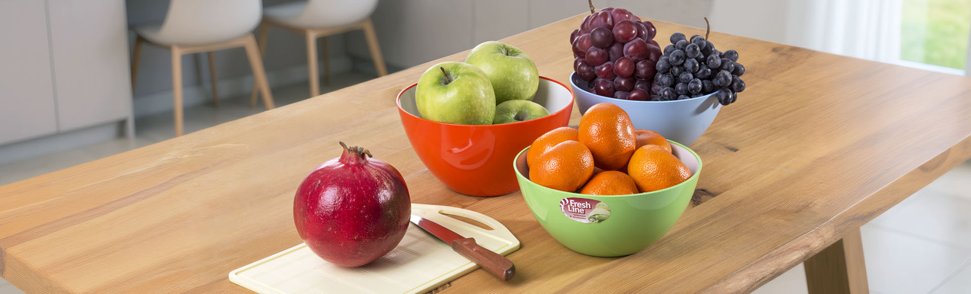 СТИЛЬНЫЕ МИСКИ
И РАЗДЕЛОЧНЫЕ
ДОСКИ